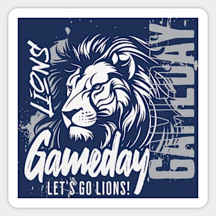 Vintage Lions Gameday // High School Lions School Spirit B Sticker